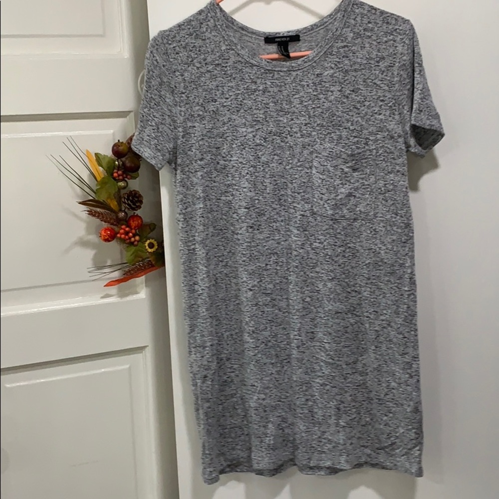 Grey T shirt dress